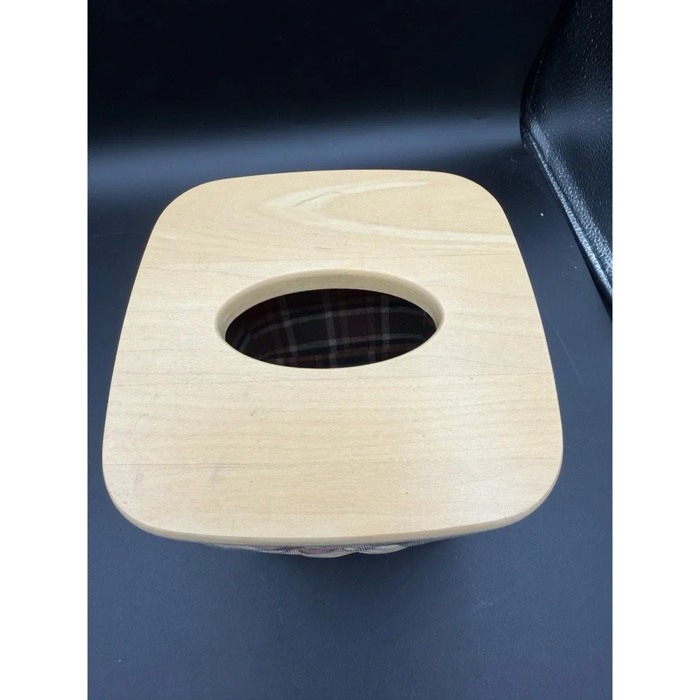 🧺✨ Longaberger 2001 Tall Tissue Basket – Made By Me – w/ Lid & Liner ✨🧺